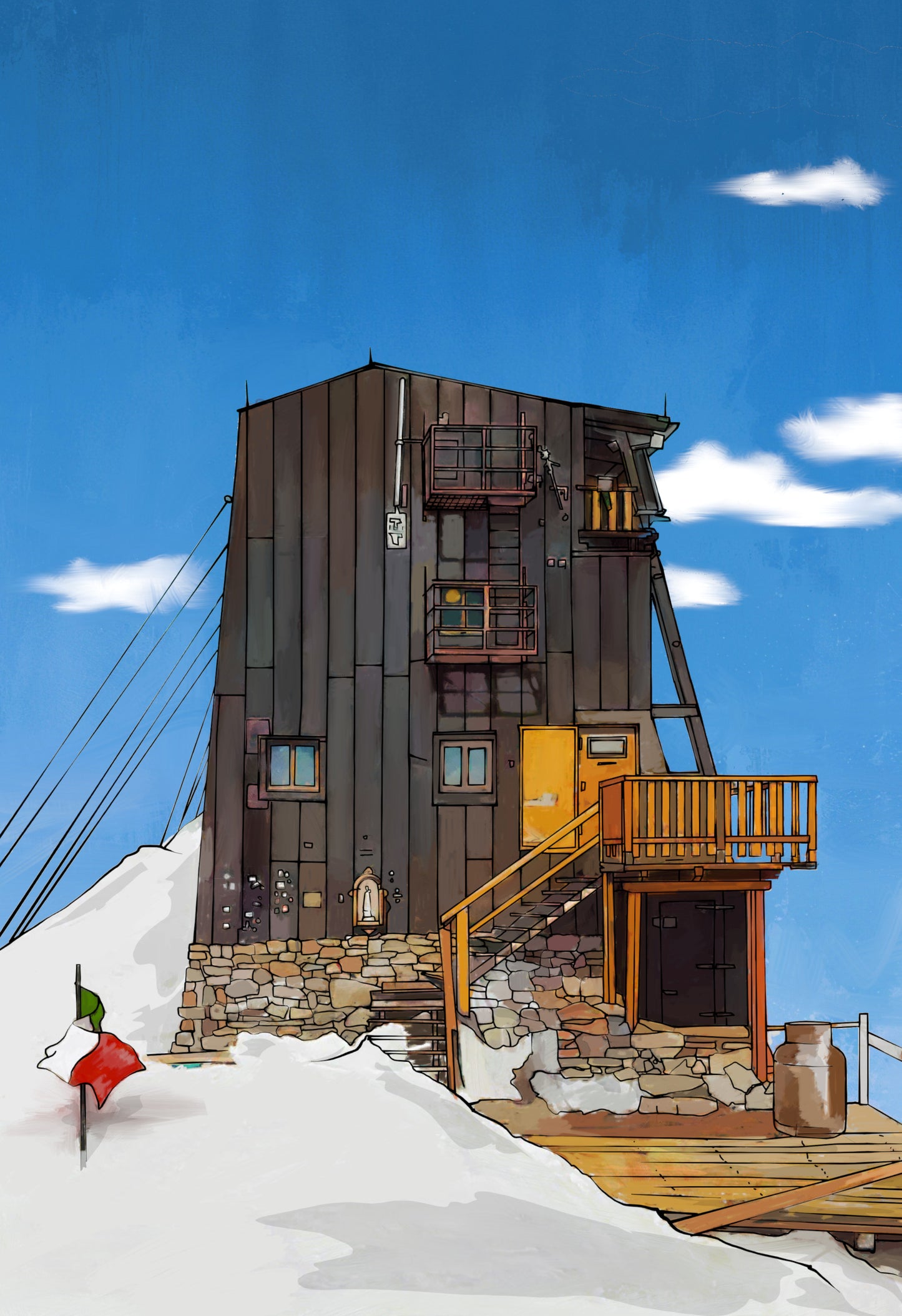 Echte Berge – zum Ausmalen